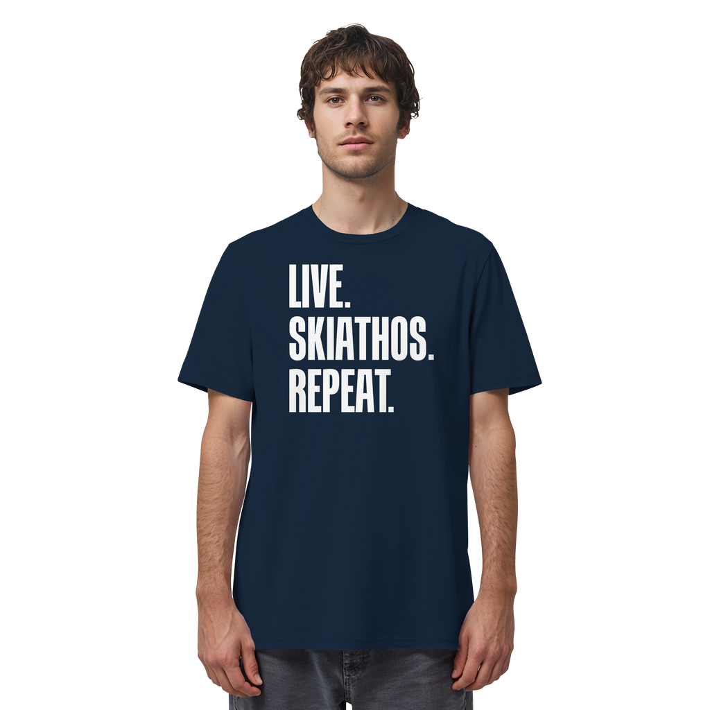 LIVE. SKIATHOS. REPEAT. - Organic Shirt