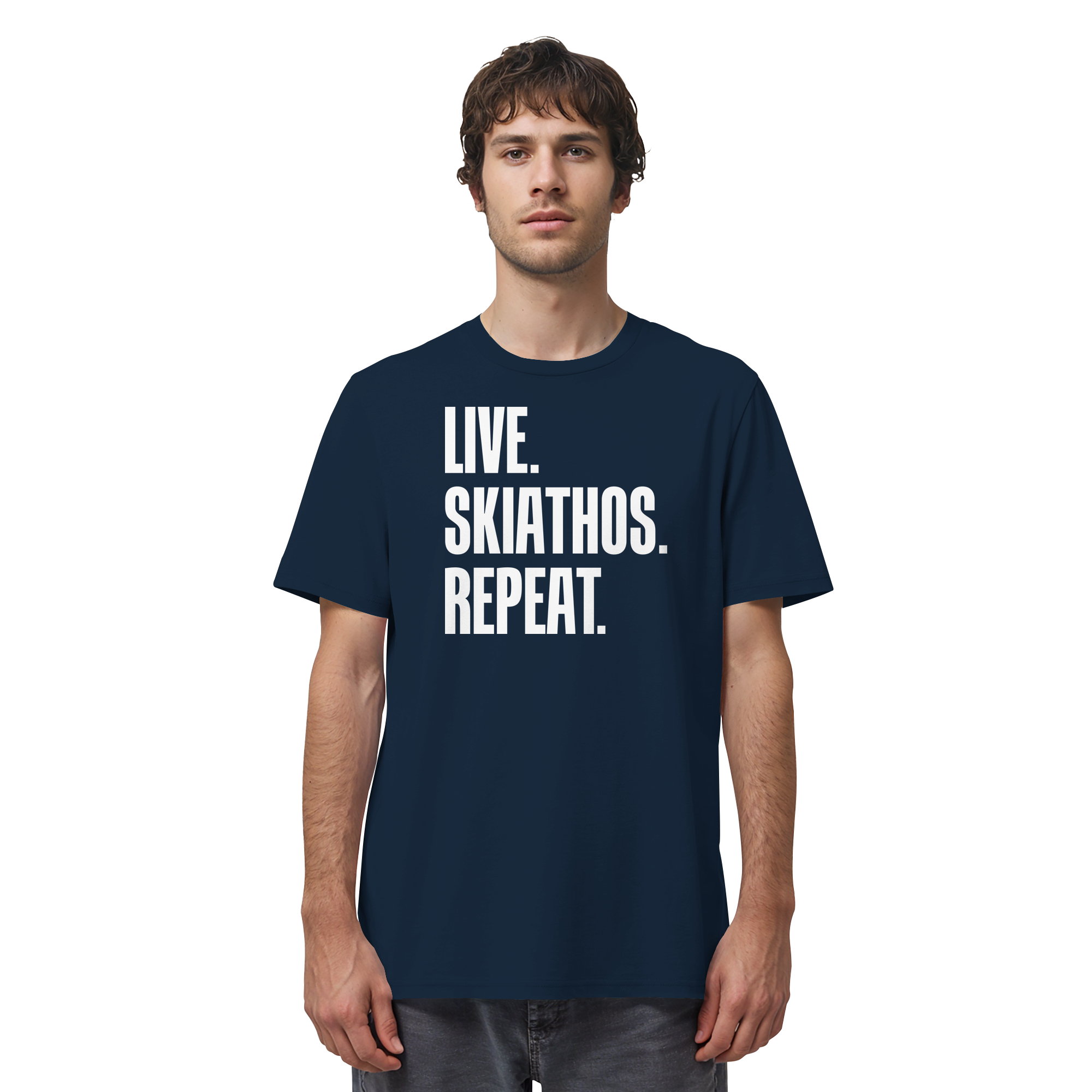 LIVE. SKIATHOS. REPEAT. - Organic Shirt
