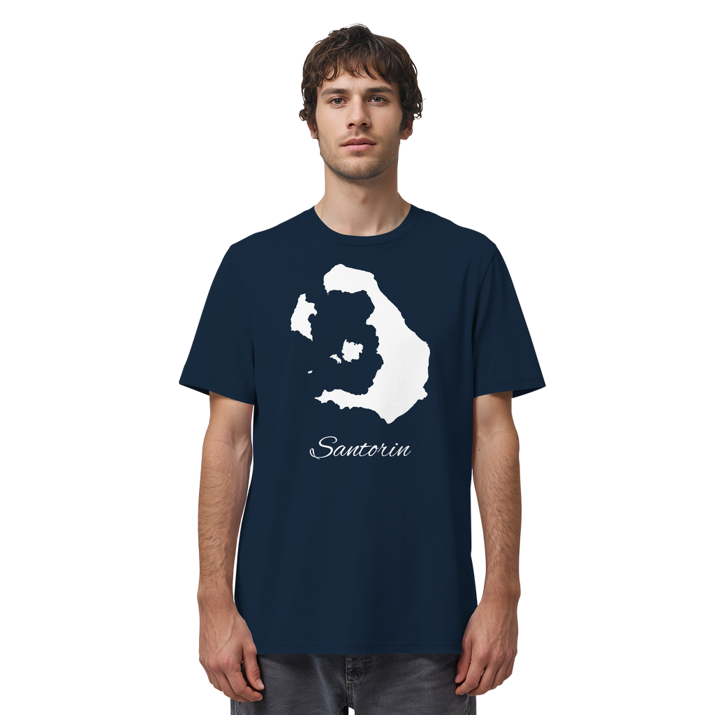 Santorin Silhouette Griechenland - Organic Shirt