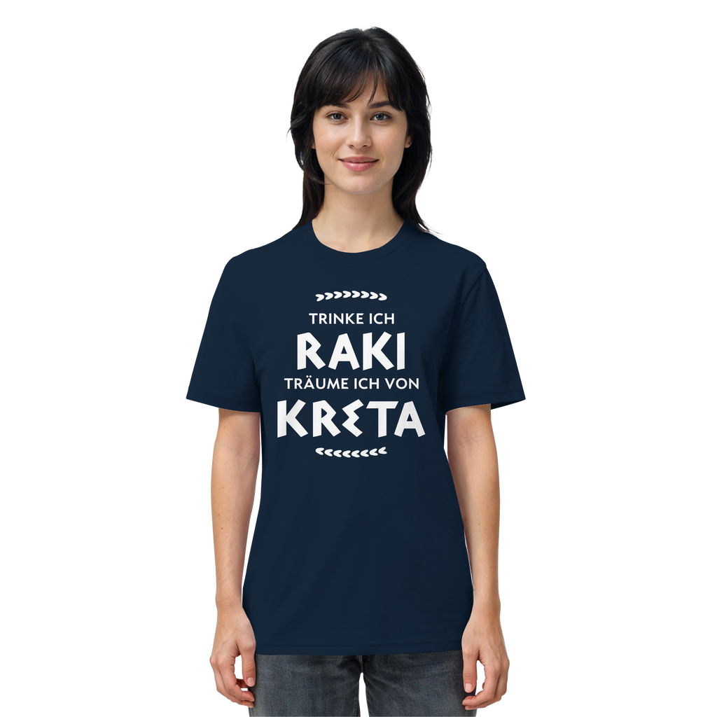 Trinke ich Raki träume ich von Kreta - Organic Shirt