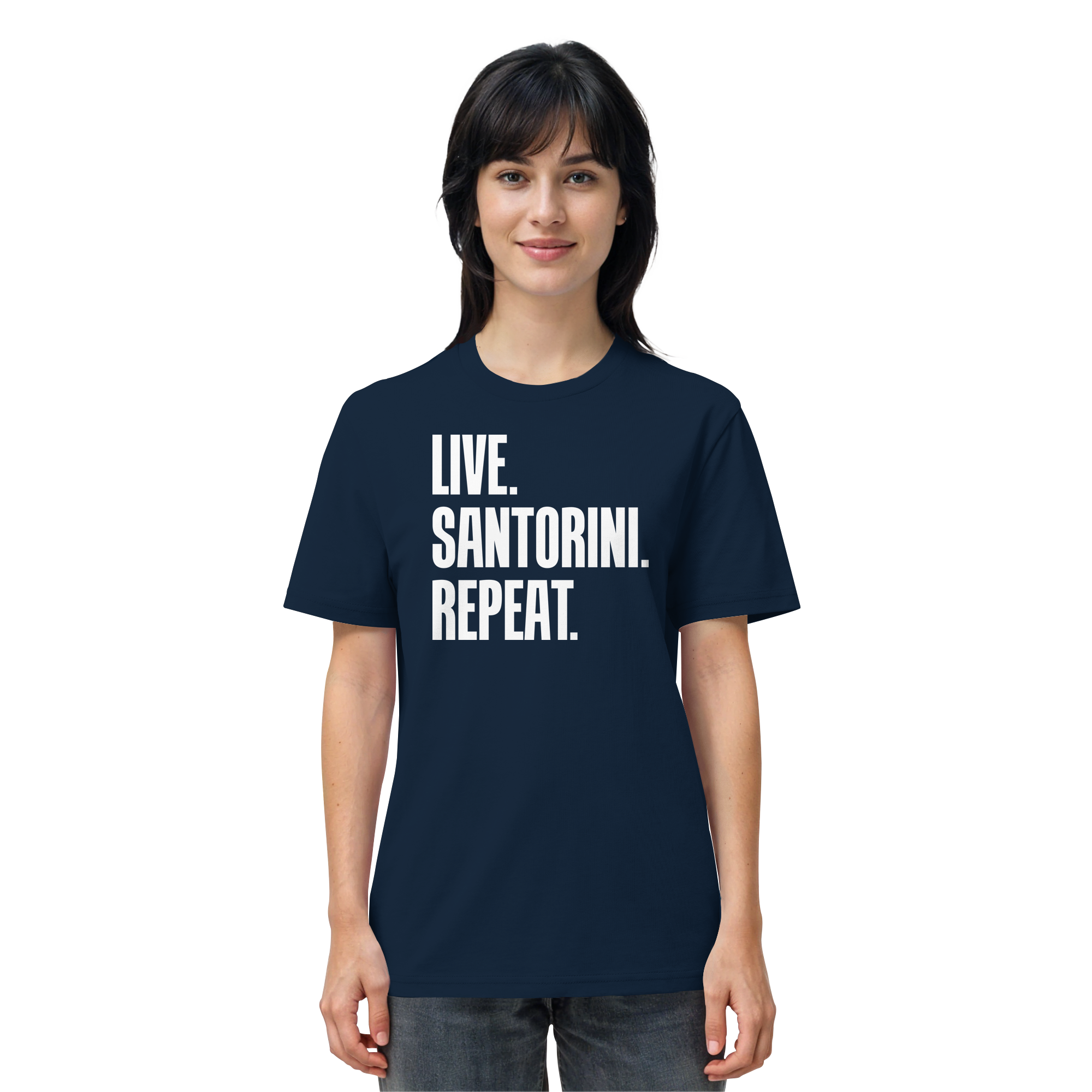 LIVE. SANTORINI. REPEAT. - Organic Shirt