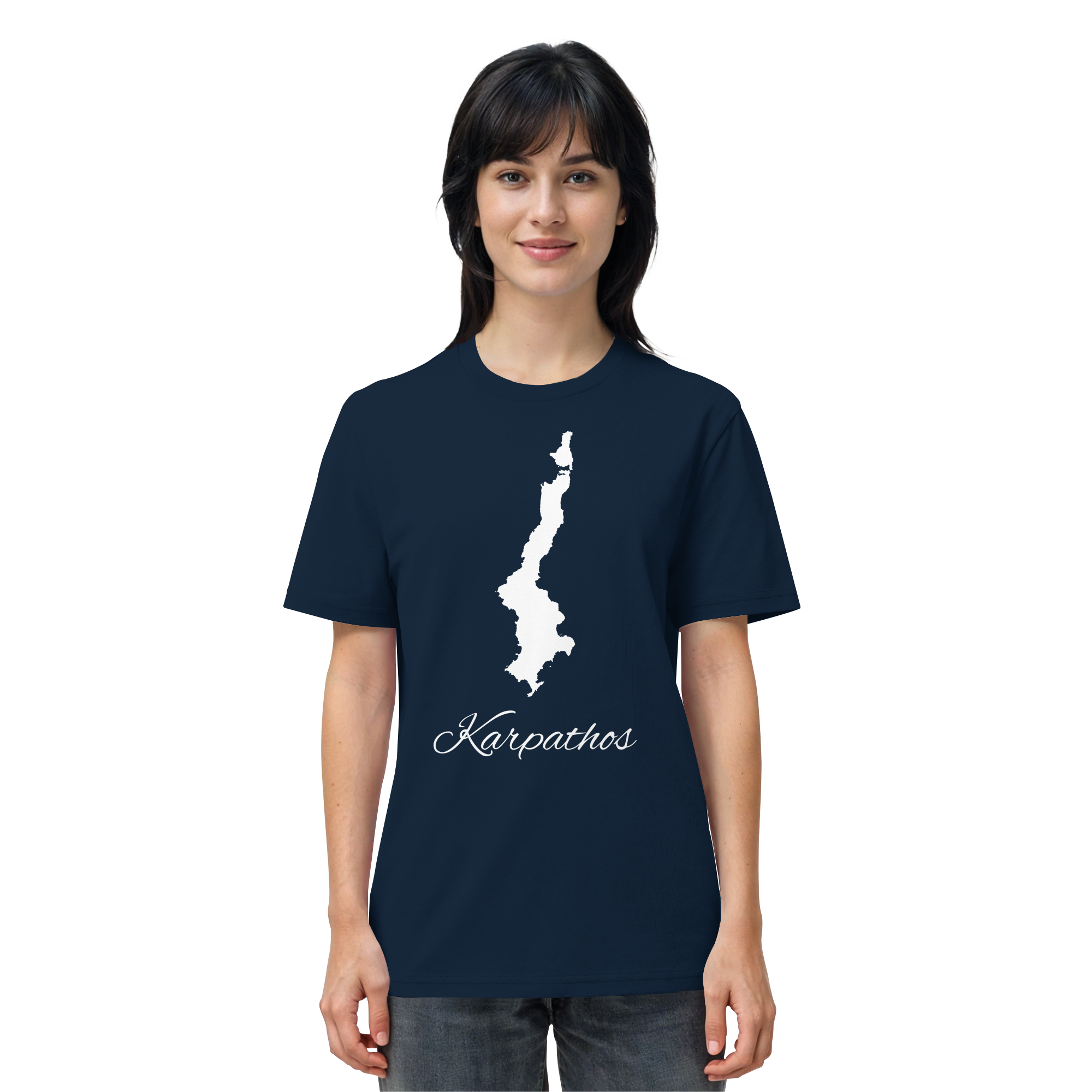 Karpathos Silhouette Griechenland - Organic Shirt