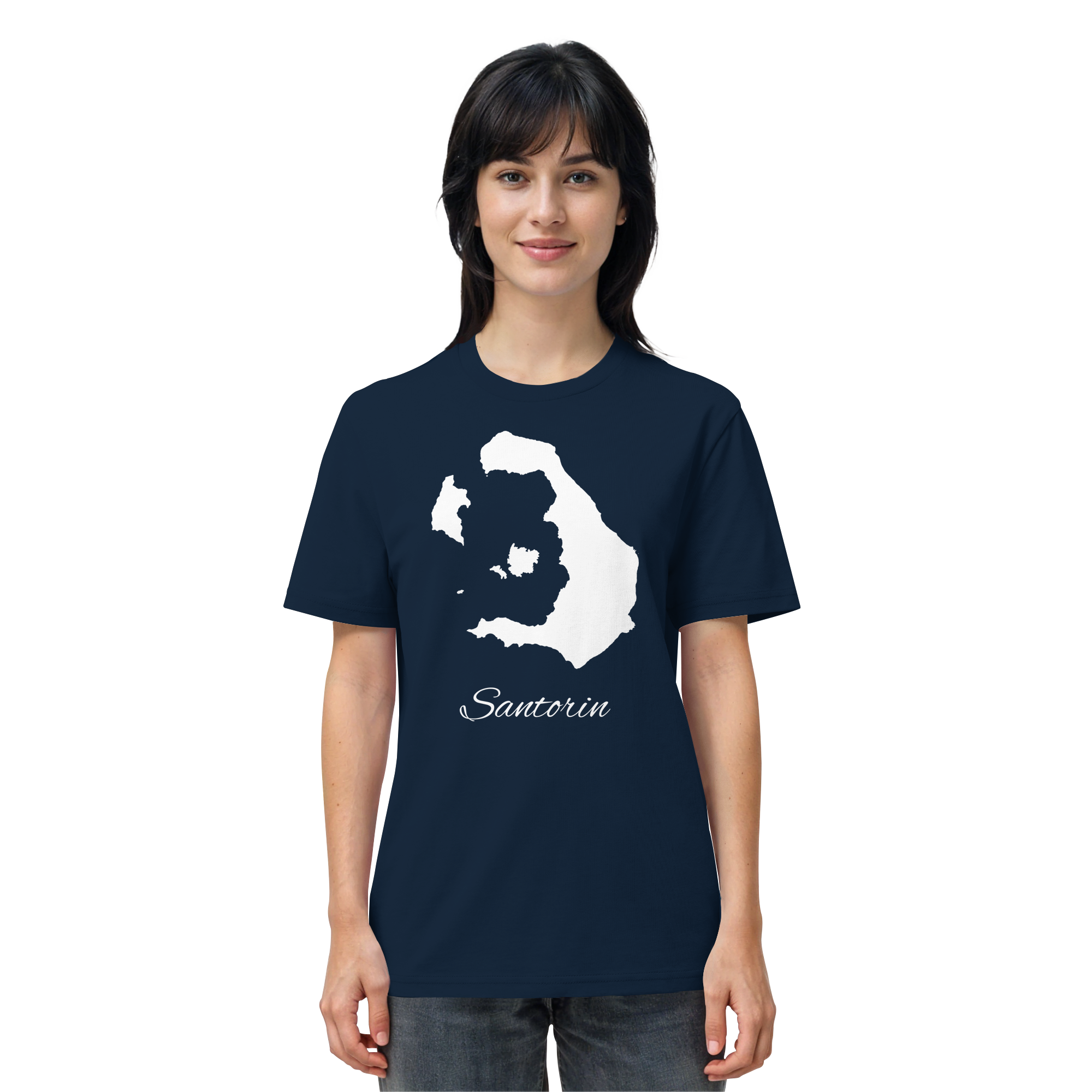 Santorin Silhouette Griechenland - Organic Shirt