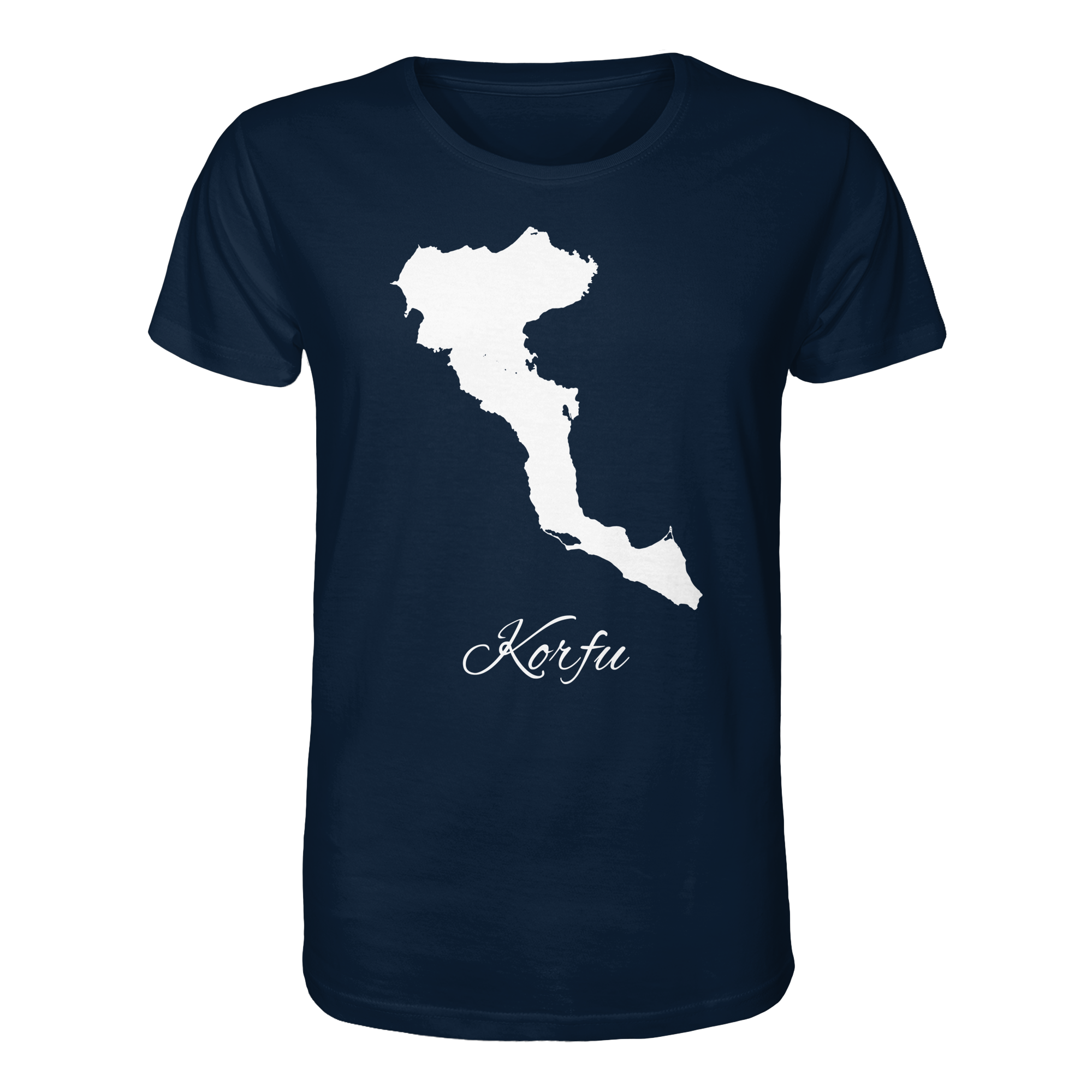 Korfu Silhouette Griechenland - Organic Shirt