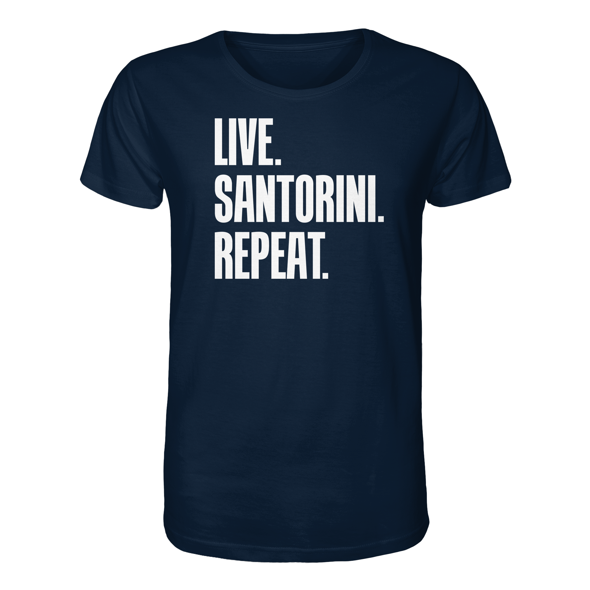 LIVE. SANTORINI. REPEAT. - Organic Shirt