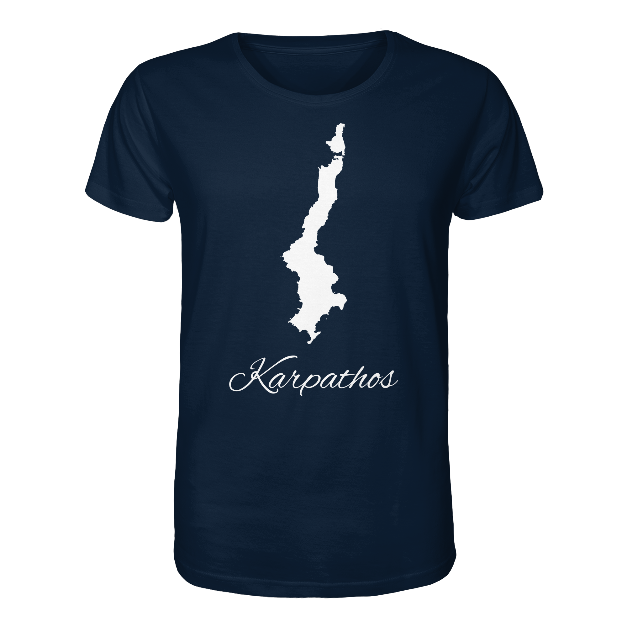 Karpathos Silhouette Griechenland - Organic Shirt