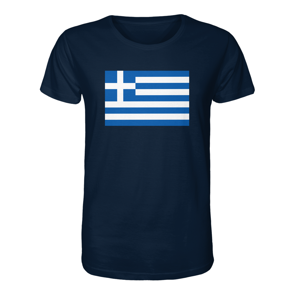 Griechenland Flagge - Organic Shirt