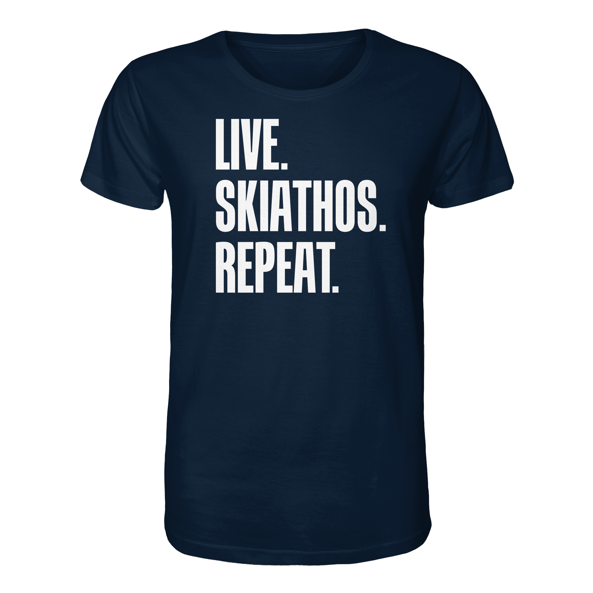 LIVE. SKIATHOS. REPEAT. - Organic Shirt