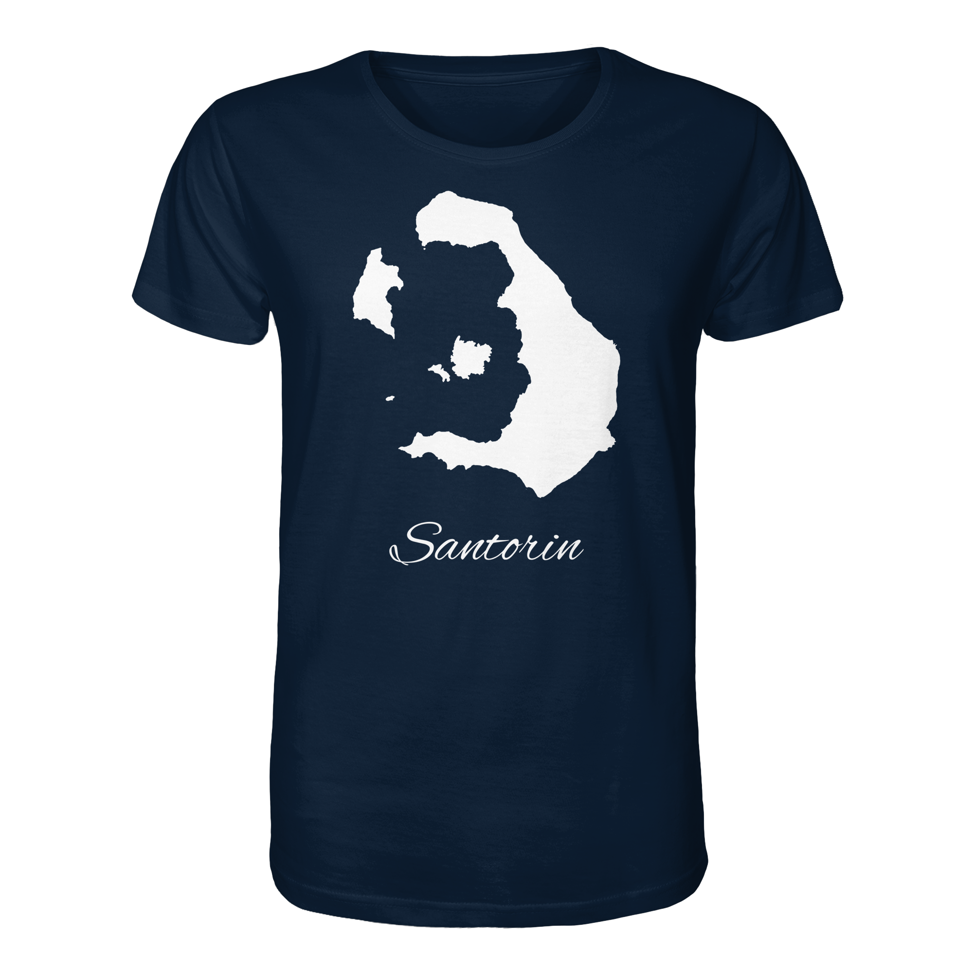 Santorin Silhouette Griechenland - Organic Shirt