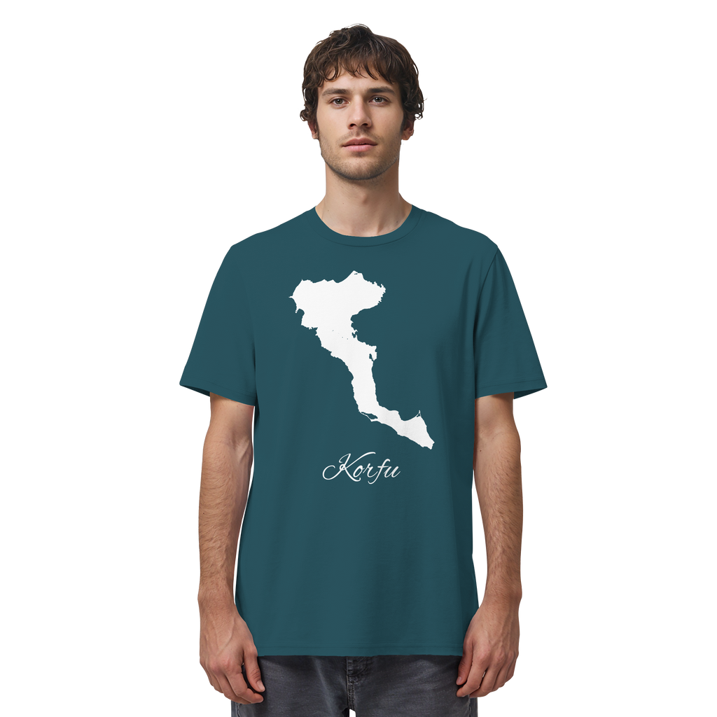 Korfu Silhouette Griechenland - Organic Shirt