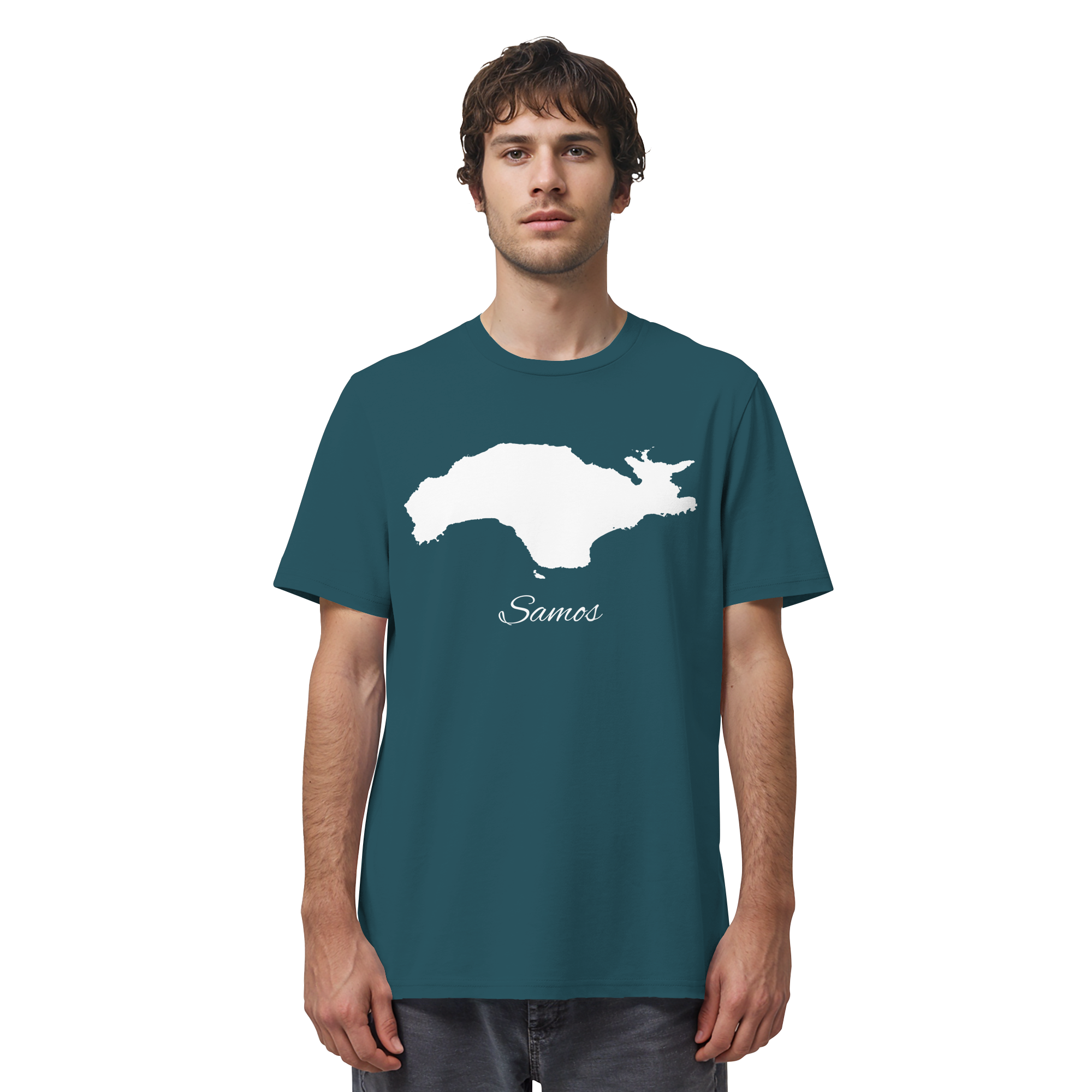 Samos Silhouette Griechenland - Organic Shirt