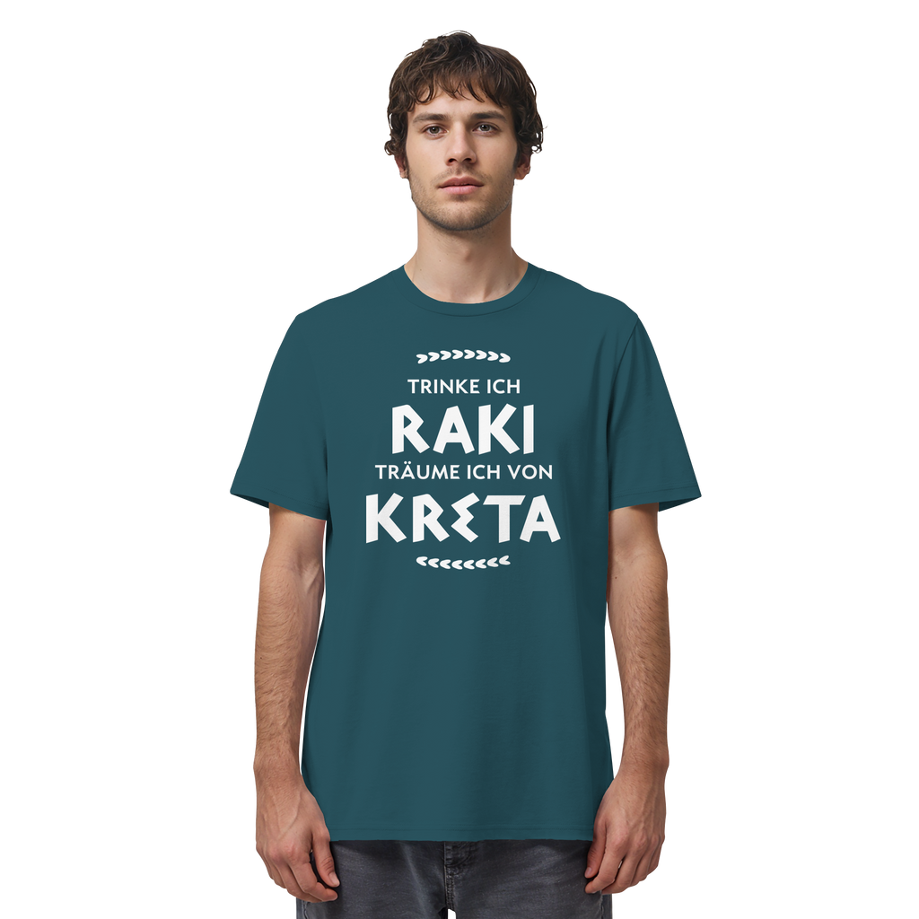 Trinke ich Raki träume ich von Kreta - Organic Shirt