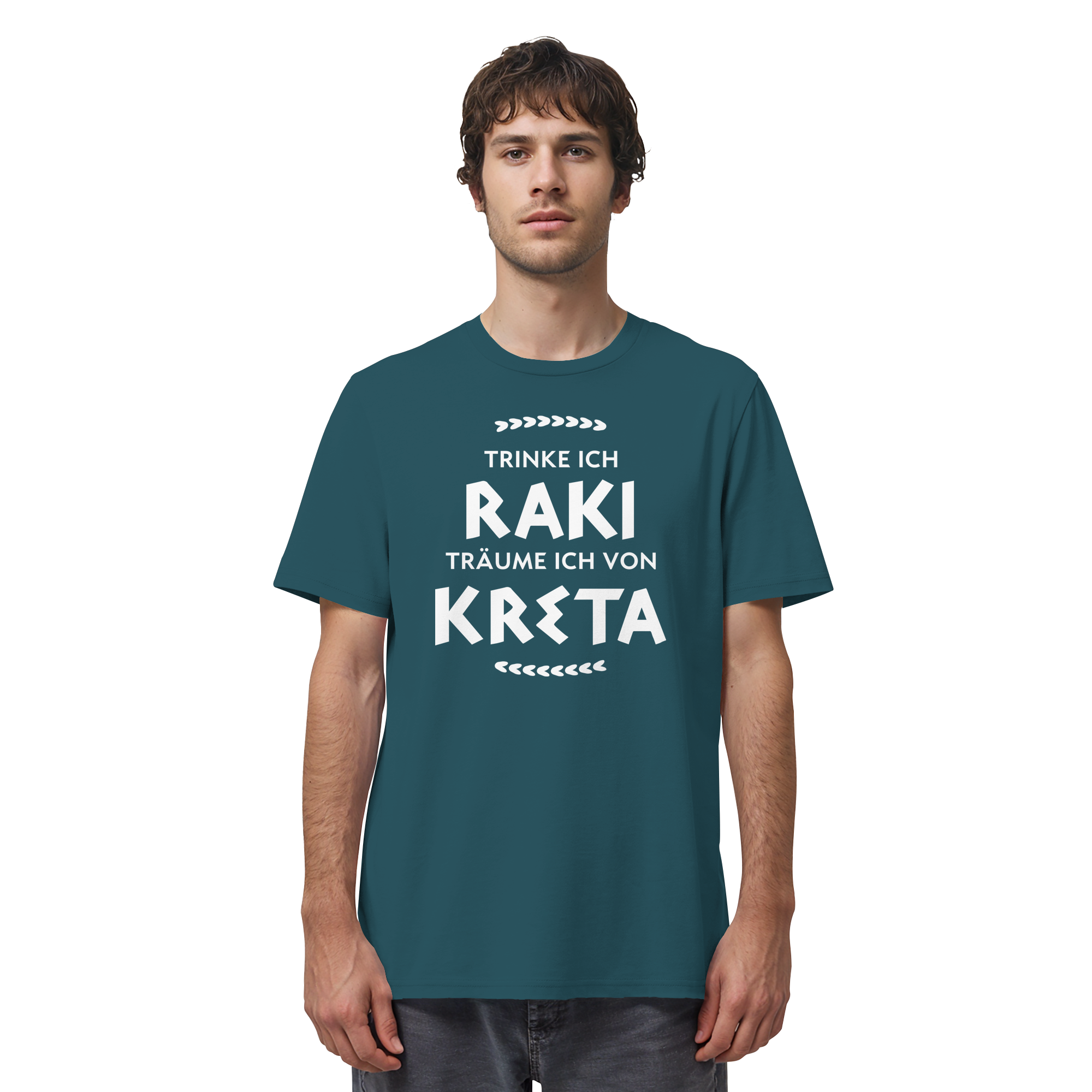 Trinke ich Raki träume ich von Kreta - Organic Shirt
