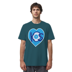 Kos - Blaues Herz - Organic Shirt
