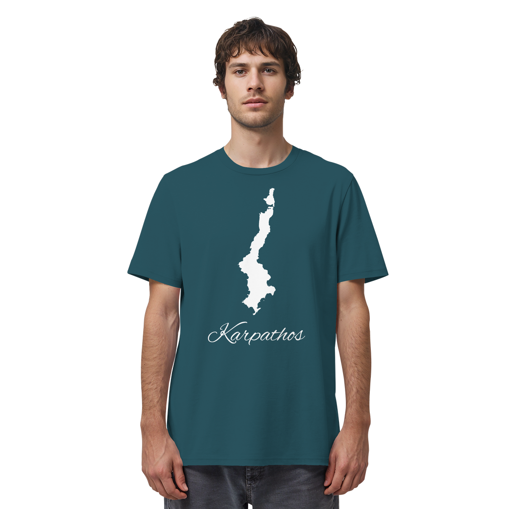 Karpathos Silhouette Griechenland - Organic Shirt