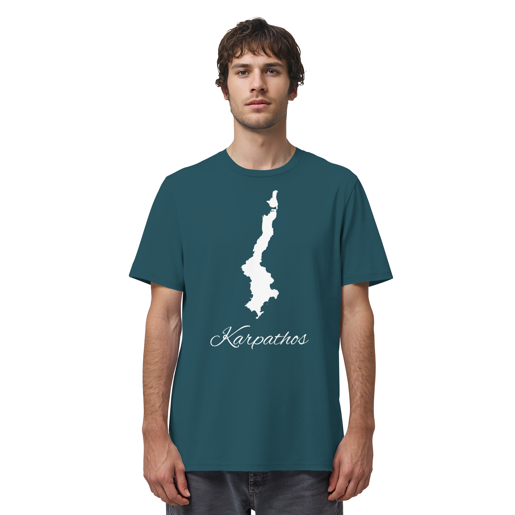 Karpathos Silhouette Griechenland - Organic Shirt