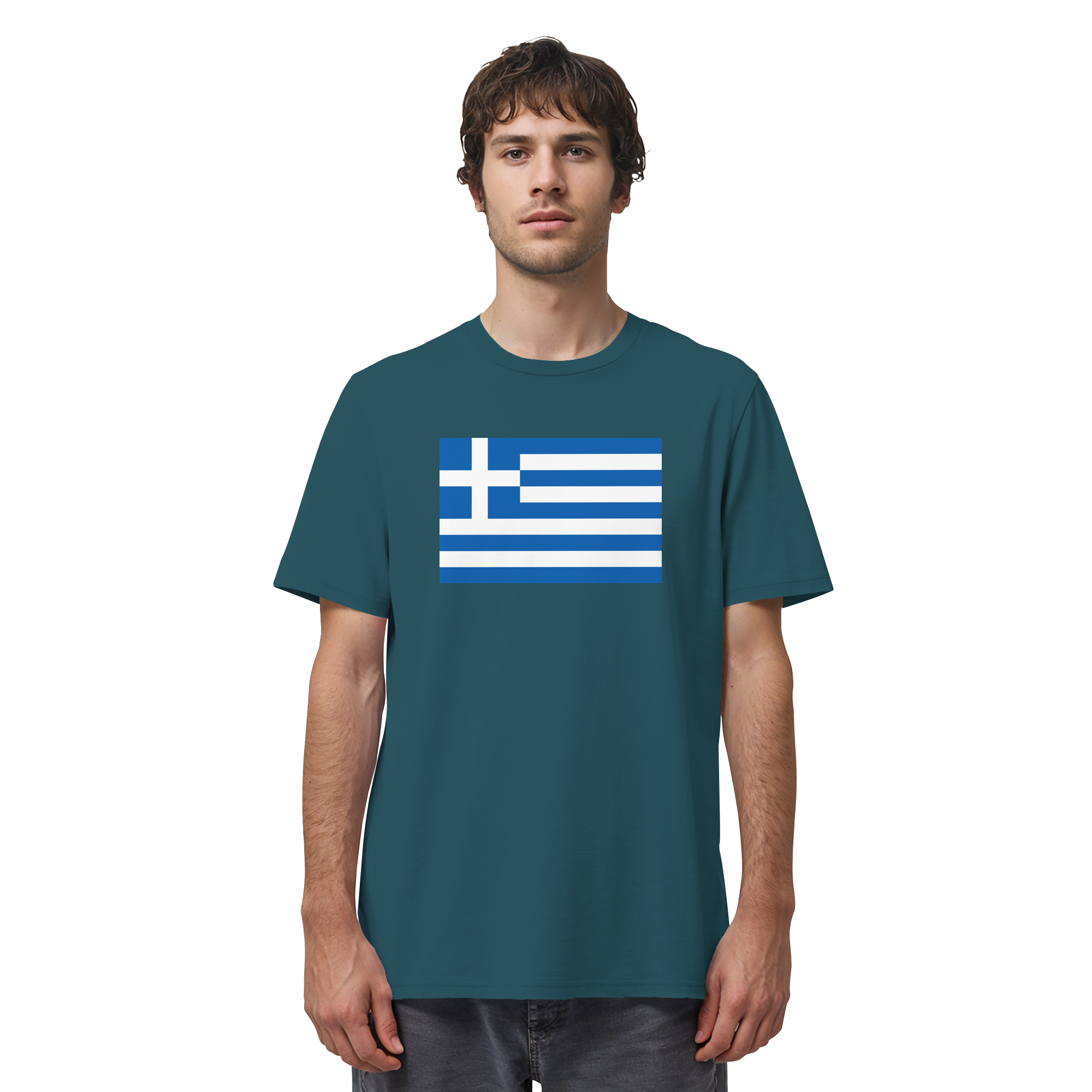 Griechenland Flagge - Organic Shirt