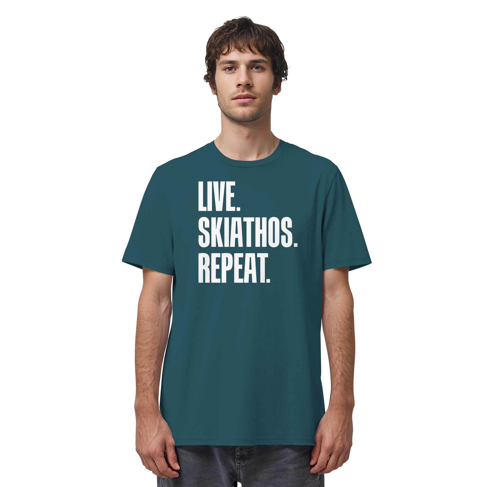 LIVE. SKIATHOS. REPEAT. - Organic Shirt
