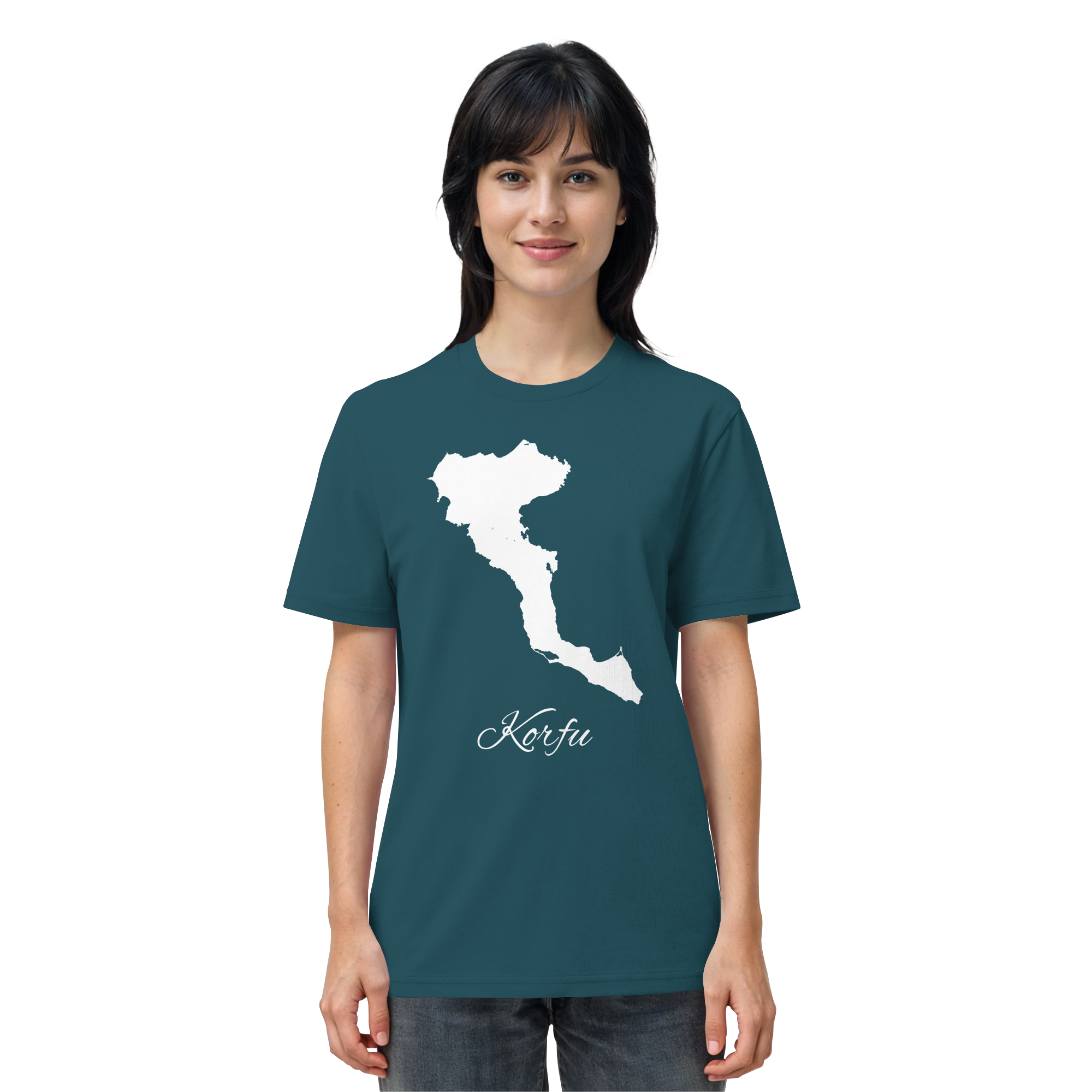 Korfu Silhouette Griechenland - Organic Shirt