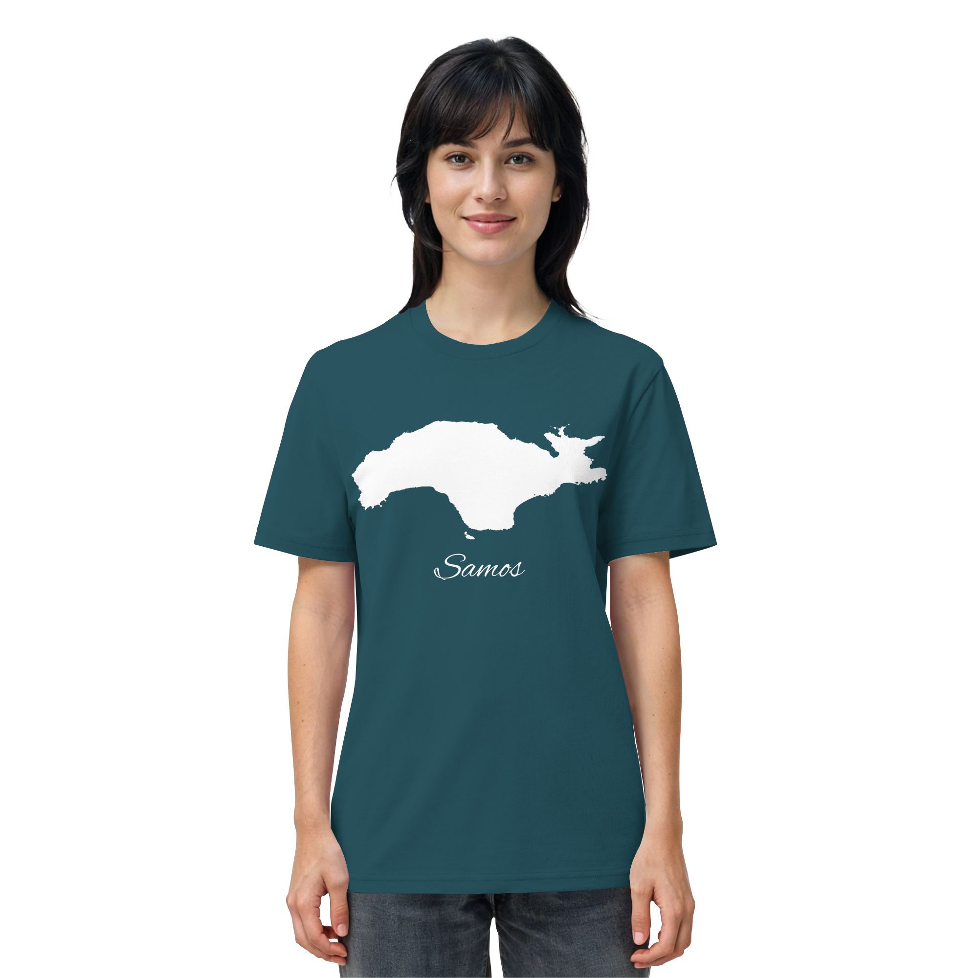 Samos Silhouette Griechenland - Organic Shirt