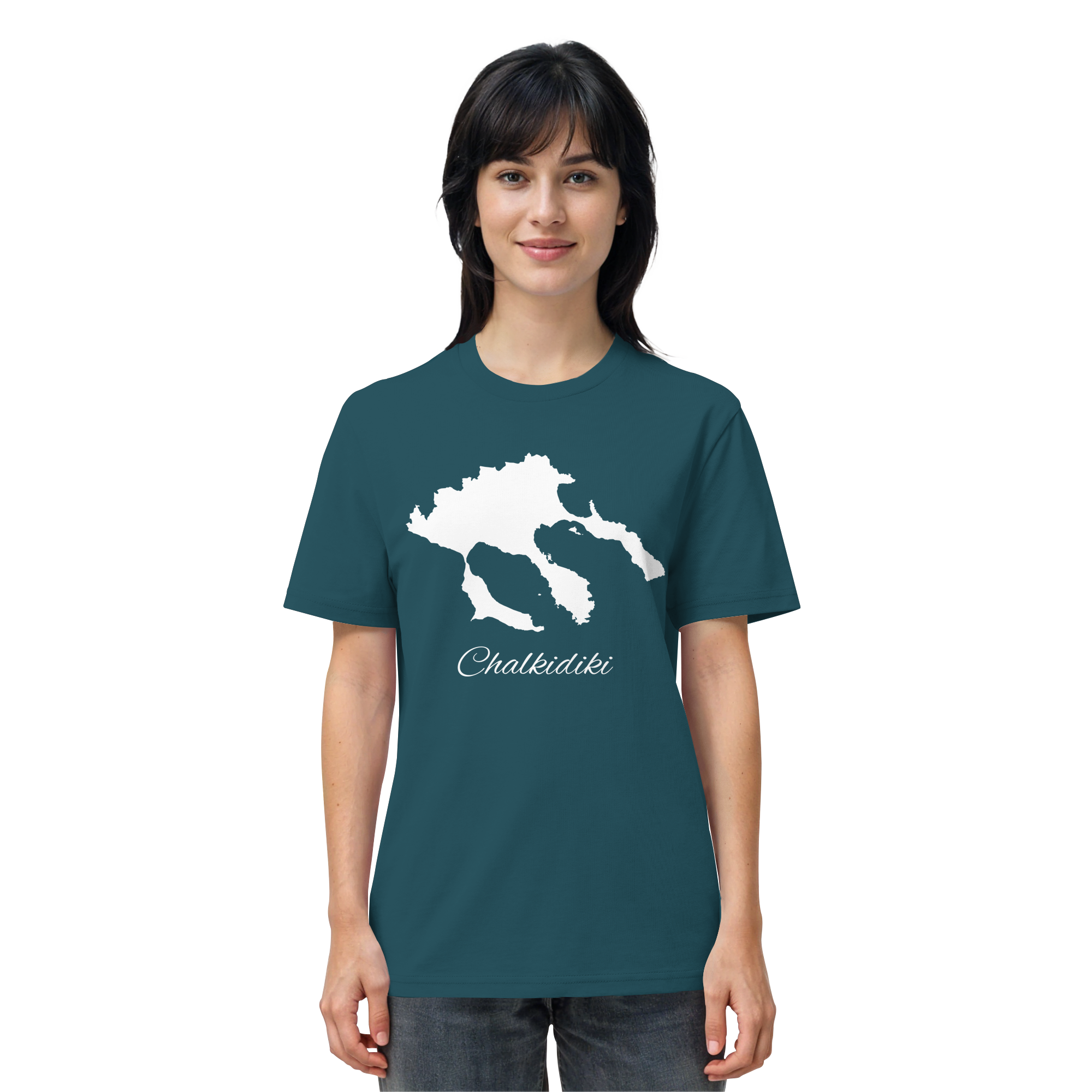 Chalkidiki Silhouette Griechenland - Organic Shirt