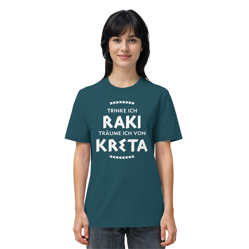 Trinke ich Raki träume ich von Kreta - Organic Shirt