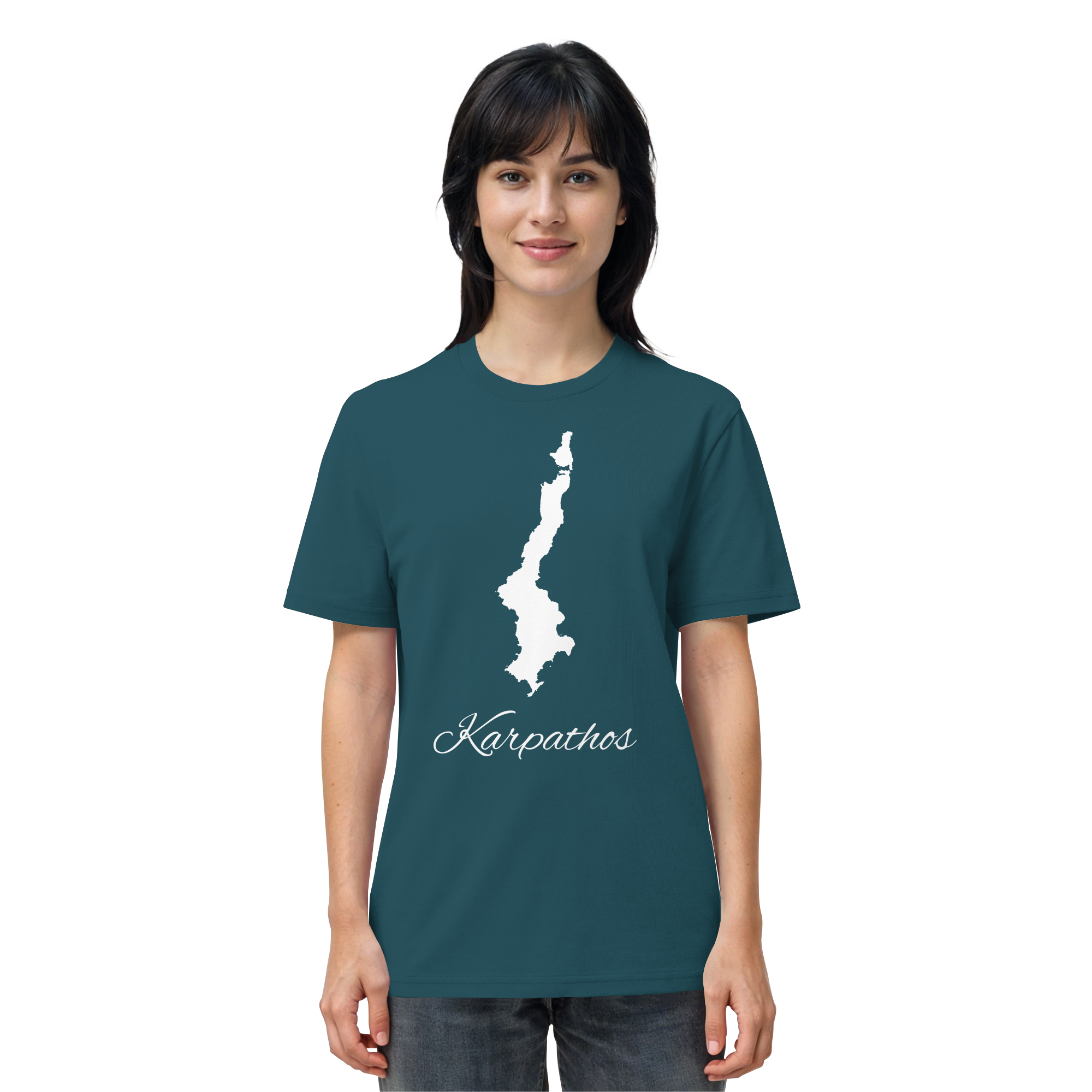 Karpathos Silhouette Griechenland - Organic Shirt