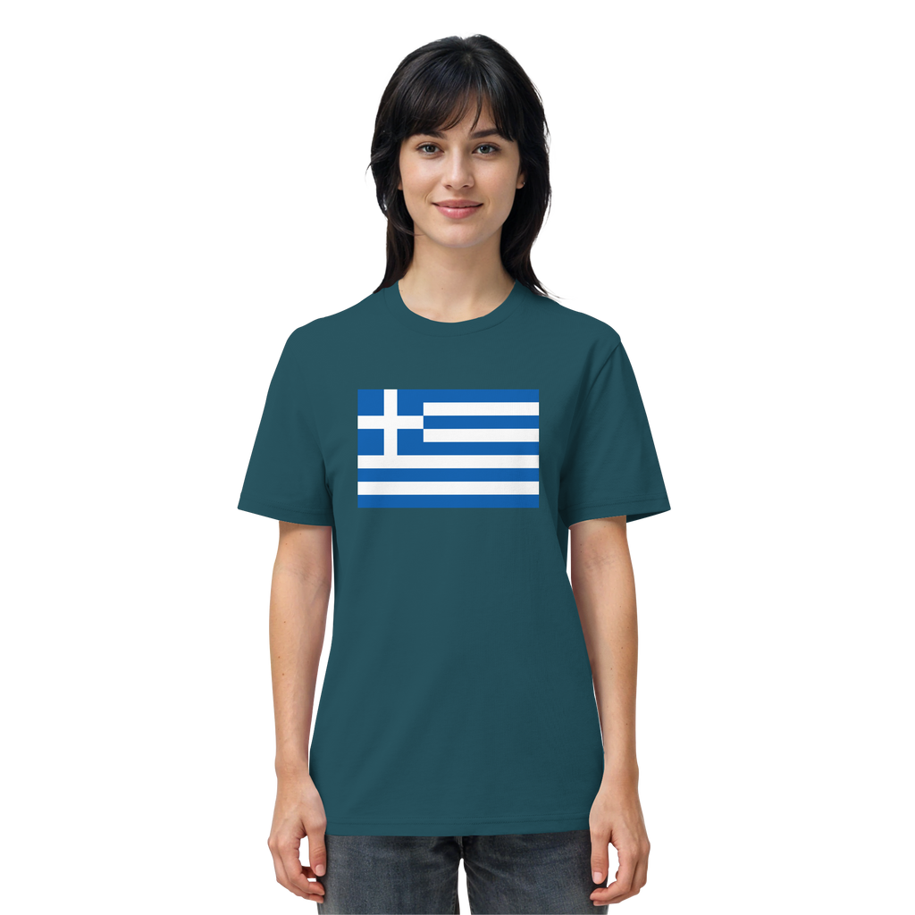 Griechenland Flagge - Organic Shirt
