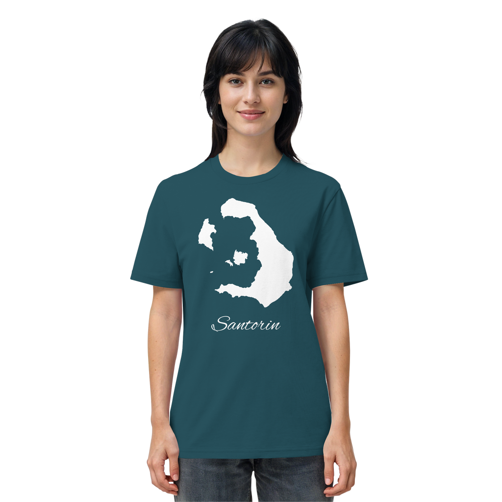 Santorin Silhouette Griechenland - Organic Shirt
