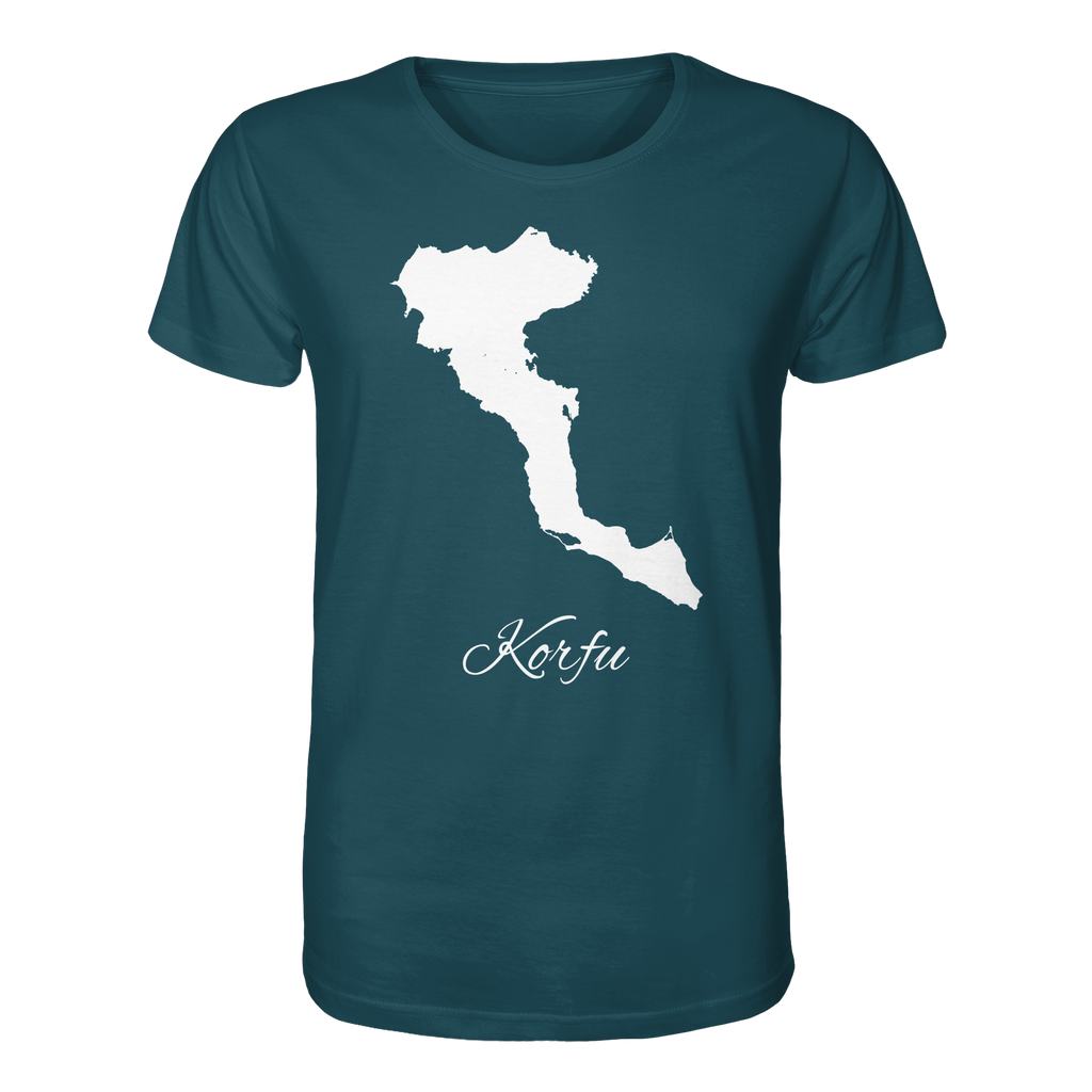 Korfu Silhouette Griechenland - Organic Shirt