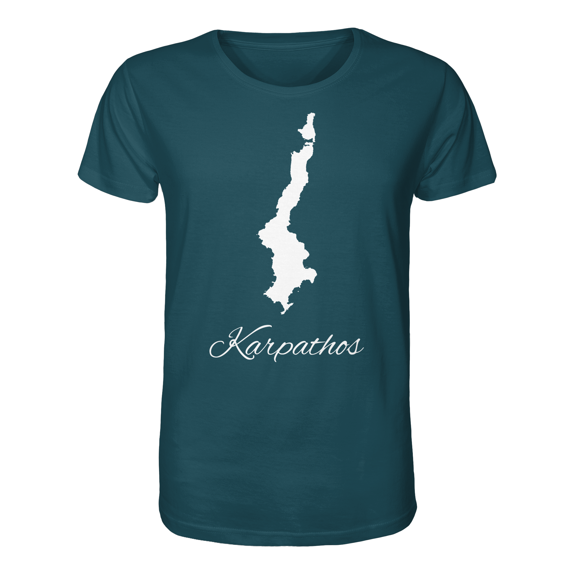 Karpathos Silhouette Griechenland - Organic Shirt