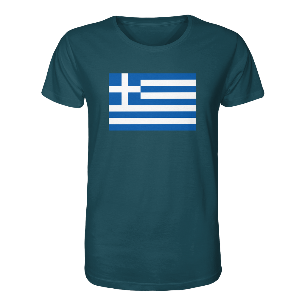 Griechenland Flagge - Organic Shirt