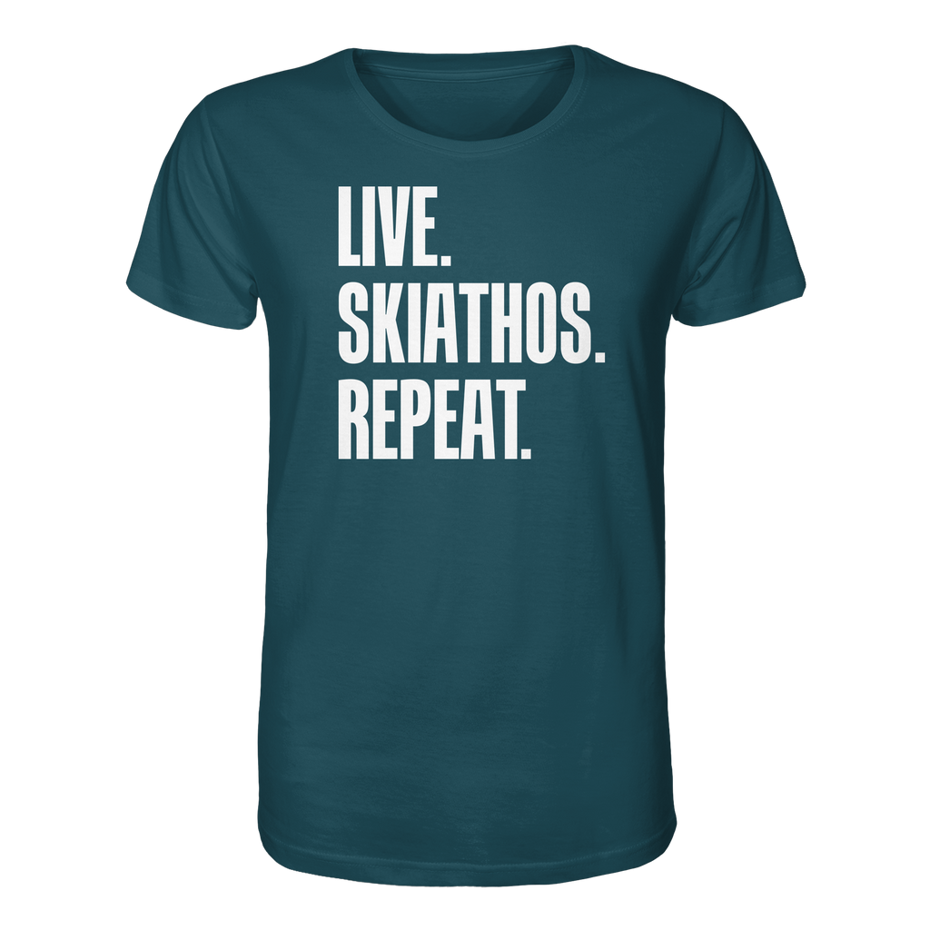 LIVE. SKIATHOS. REPEAT. - Organic Shirt