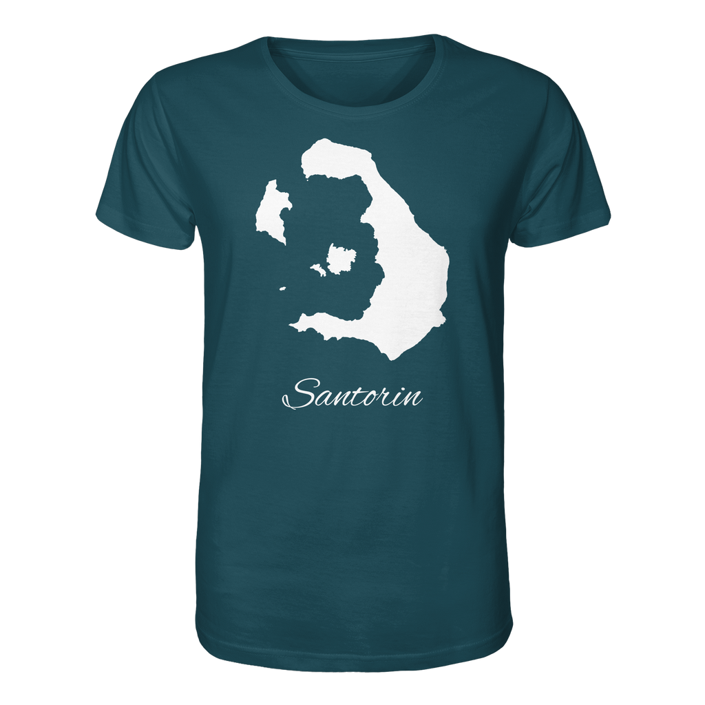 Santorin Silhouette Griechenland - Organic Shirt