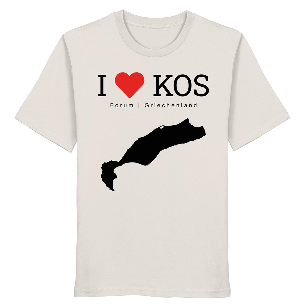 I LOVE KOS - Forum Greece Black - Organic Shirt