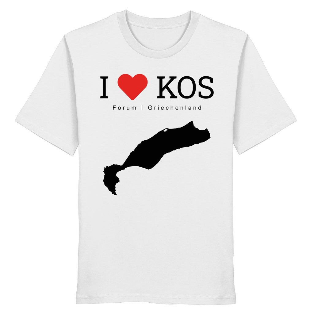 I LOVE KOS - Forum Greece Black - Organic Shirt