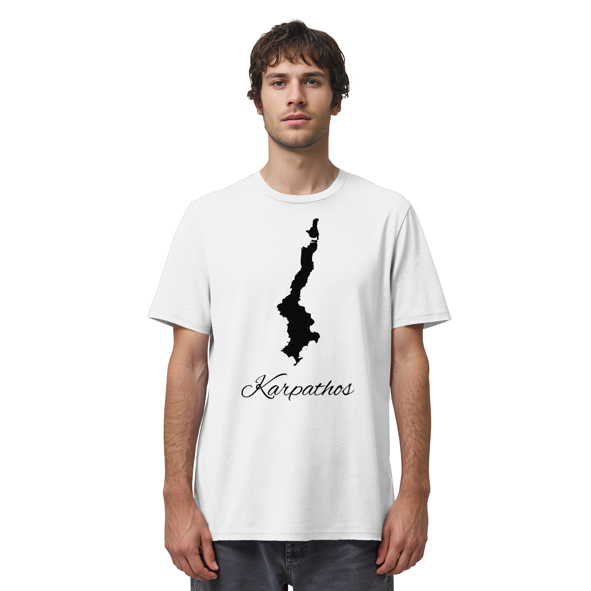 Karpathos Silhouette Griechenland - Organic Shirt