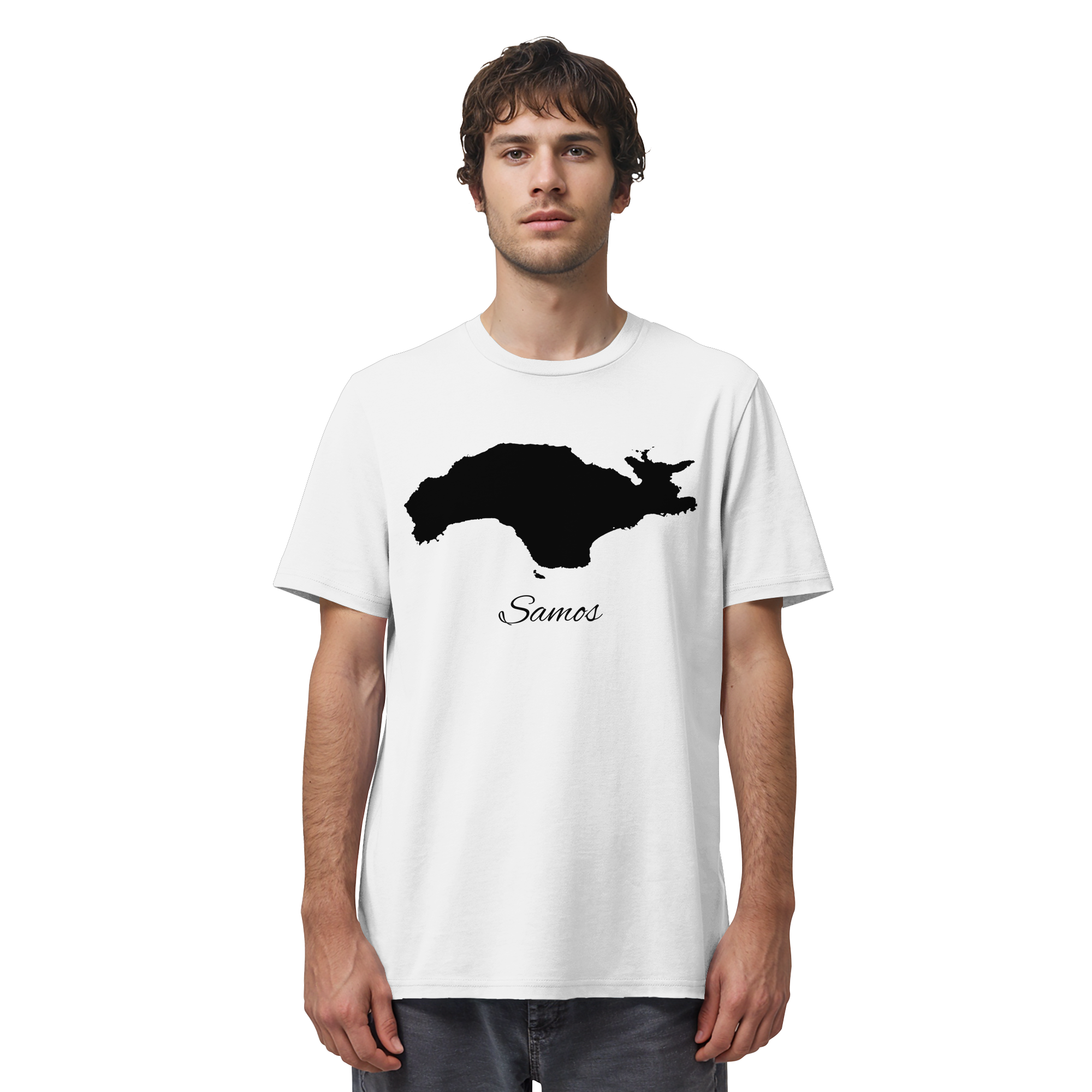 Samos Silhouette Griechenland - Organic Shirt