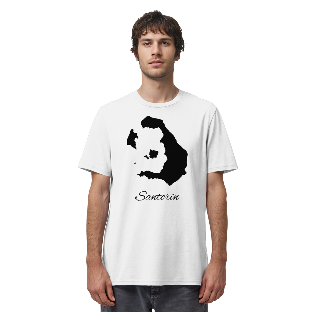 Santorin Silhouette Griechenland - Organic Shirt