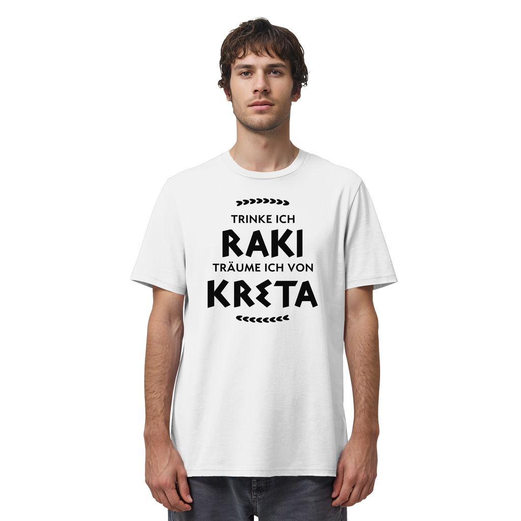 Trinke ich Raki träume ich von Kreta - Organic Shirt