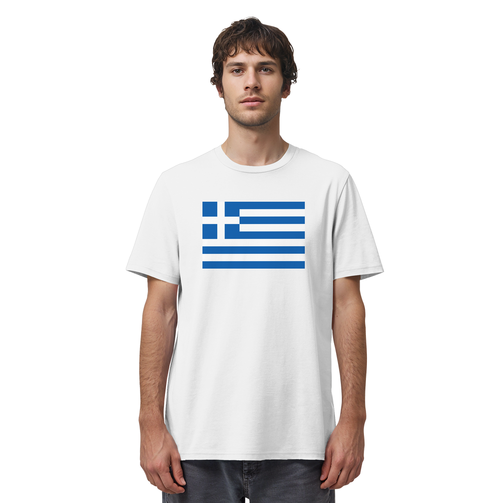 Griechenland Flagge - Organic Shirt