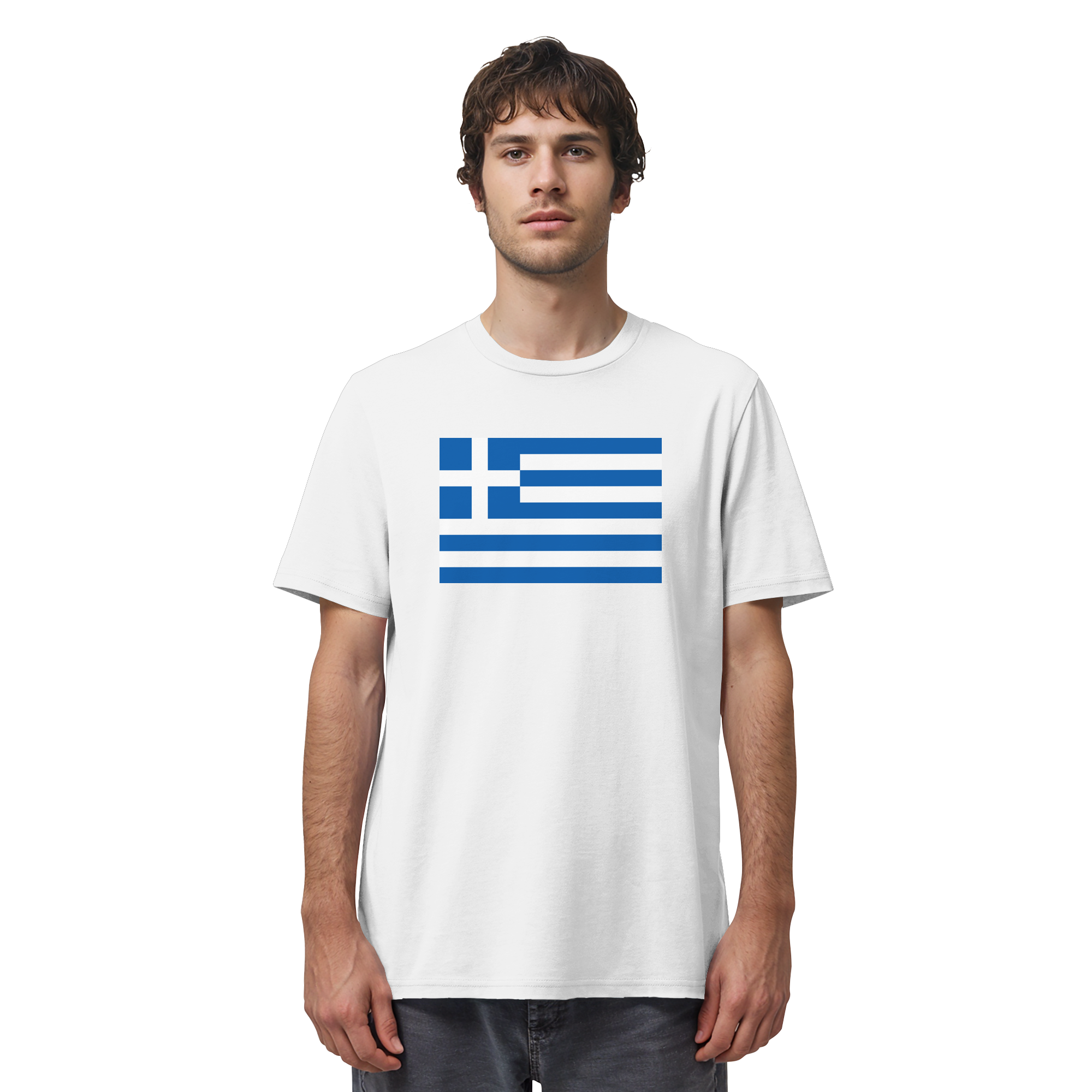 Griechenland Flagge - Organic Shirt