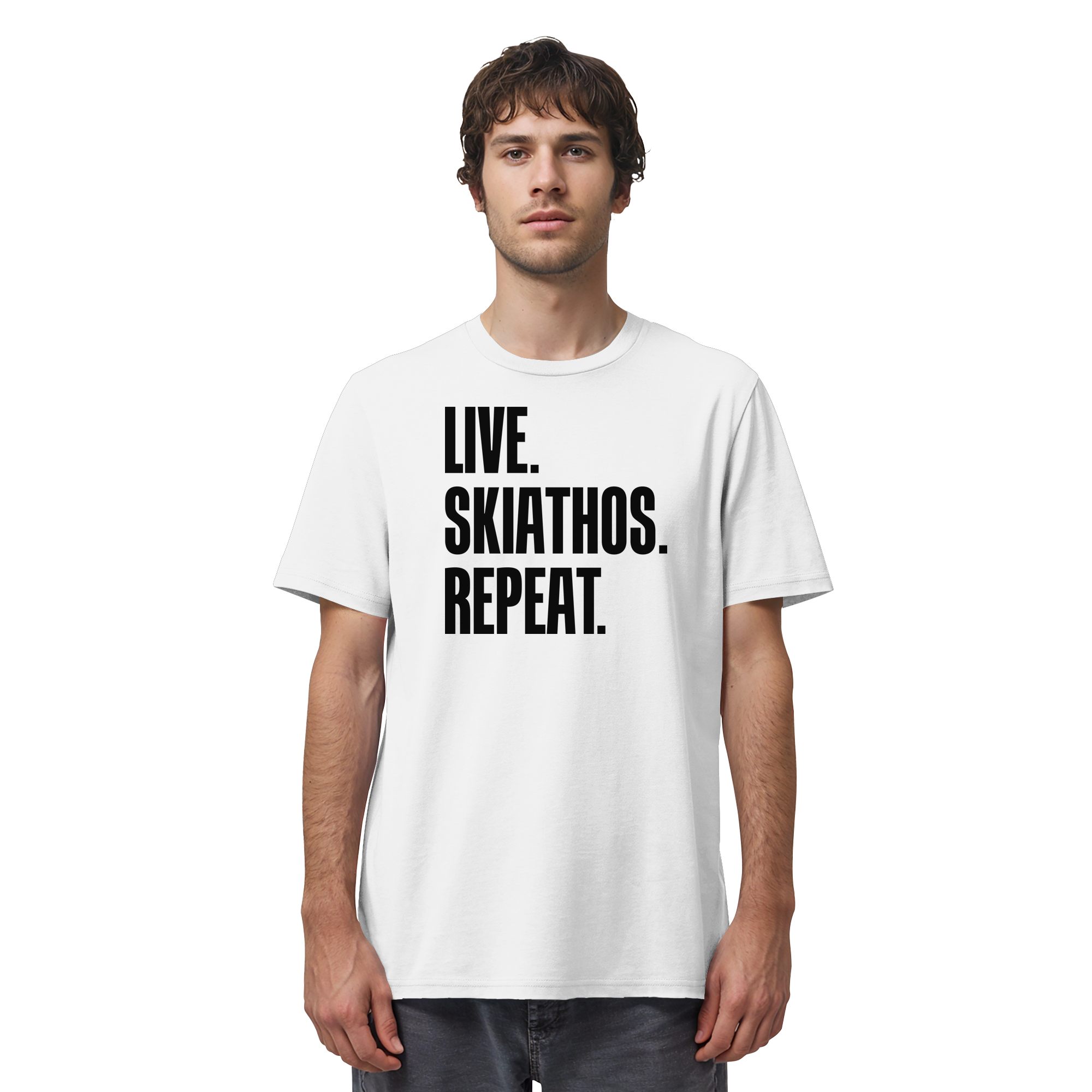 LIVE. SKIATHOS. REPEAT. - Organic Shirt