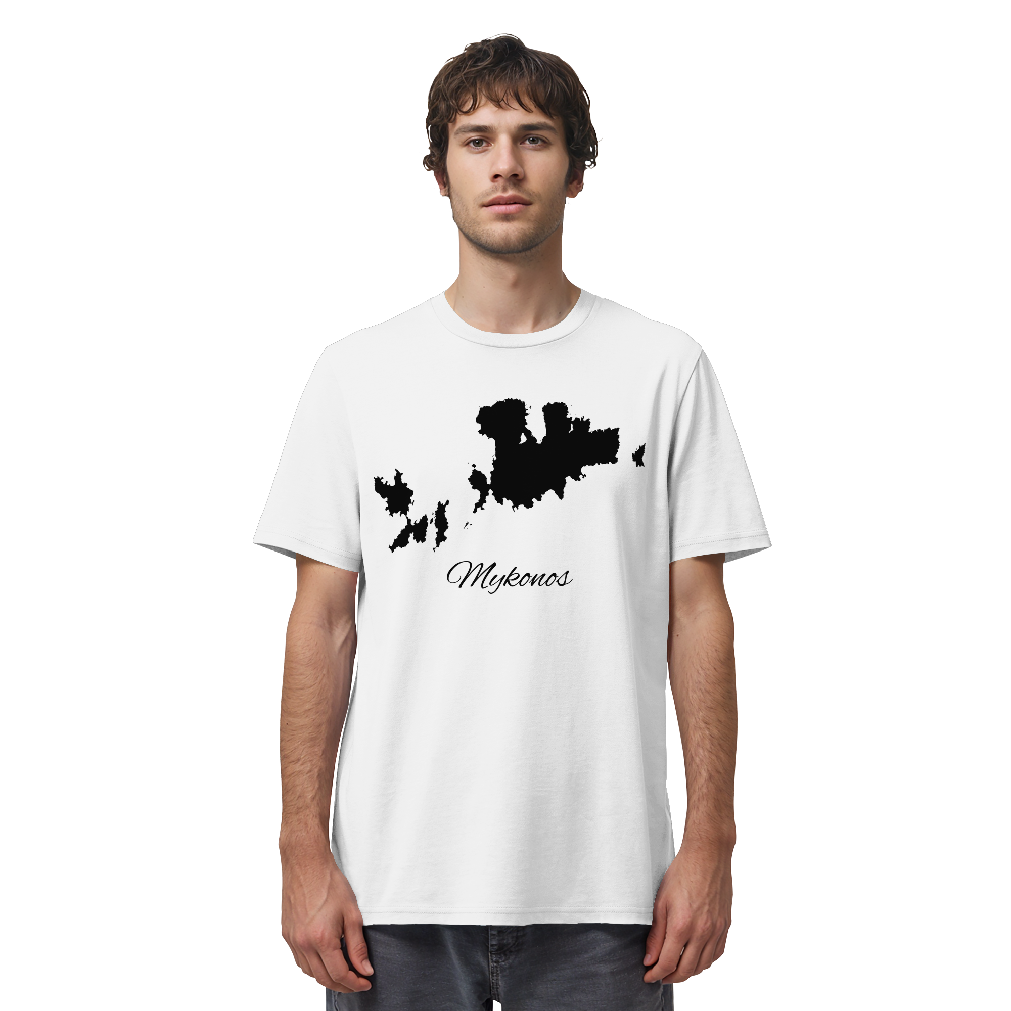Mykonos Silhouette Griechenland - Organic Shirt