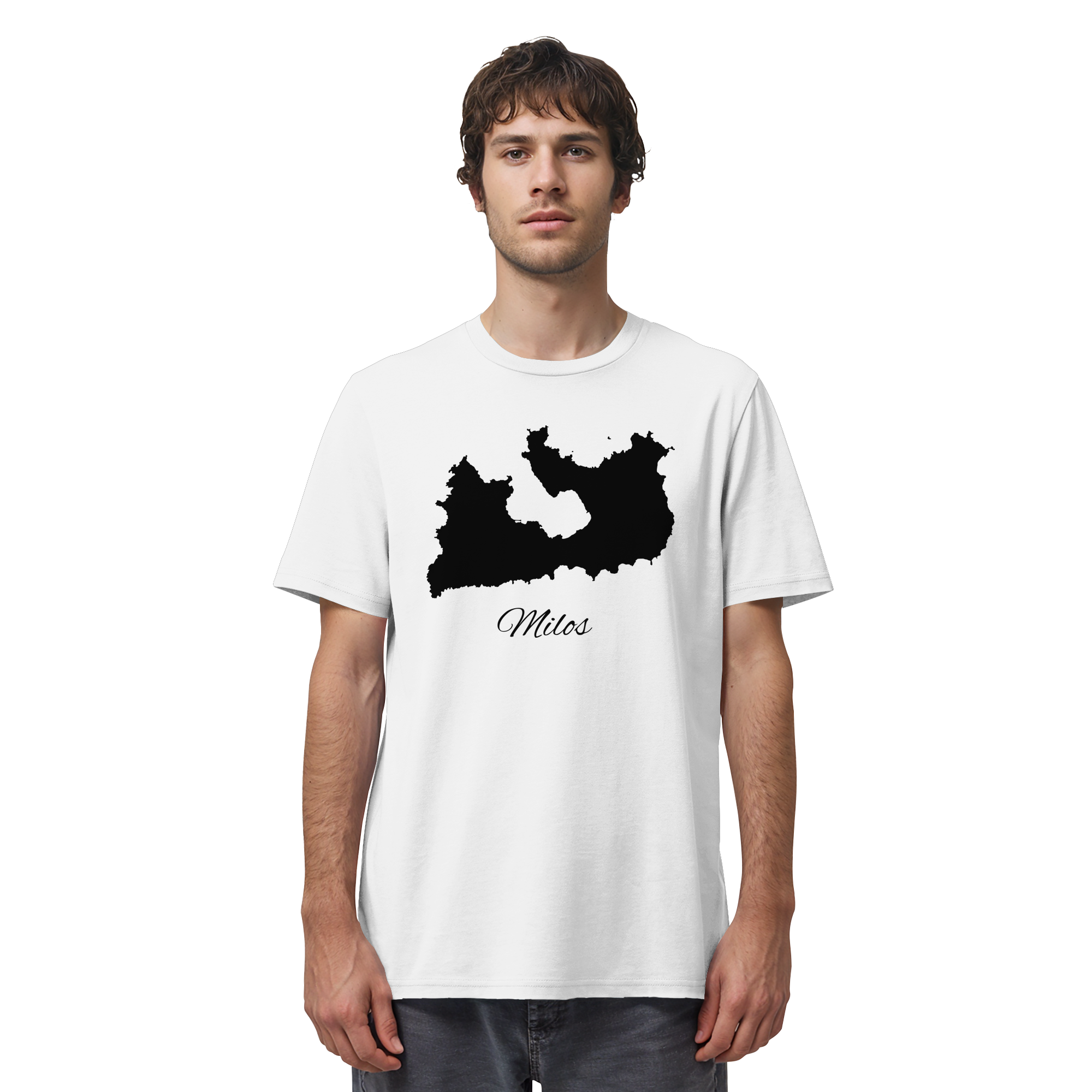 Milos Silhouette Griechenland - Organic Shirt