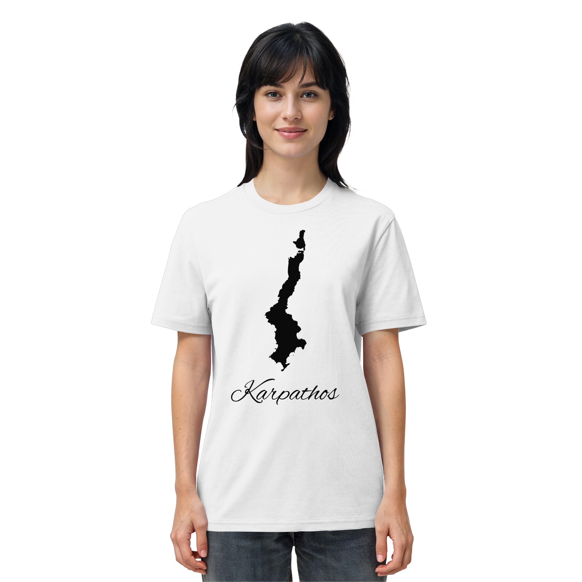Karpathos Silhouette Griechenland - Organic Shirt