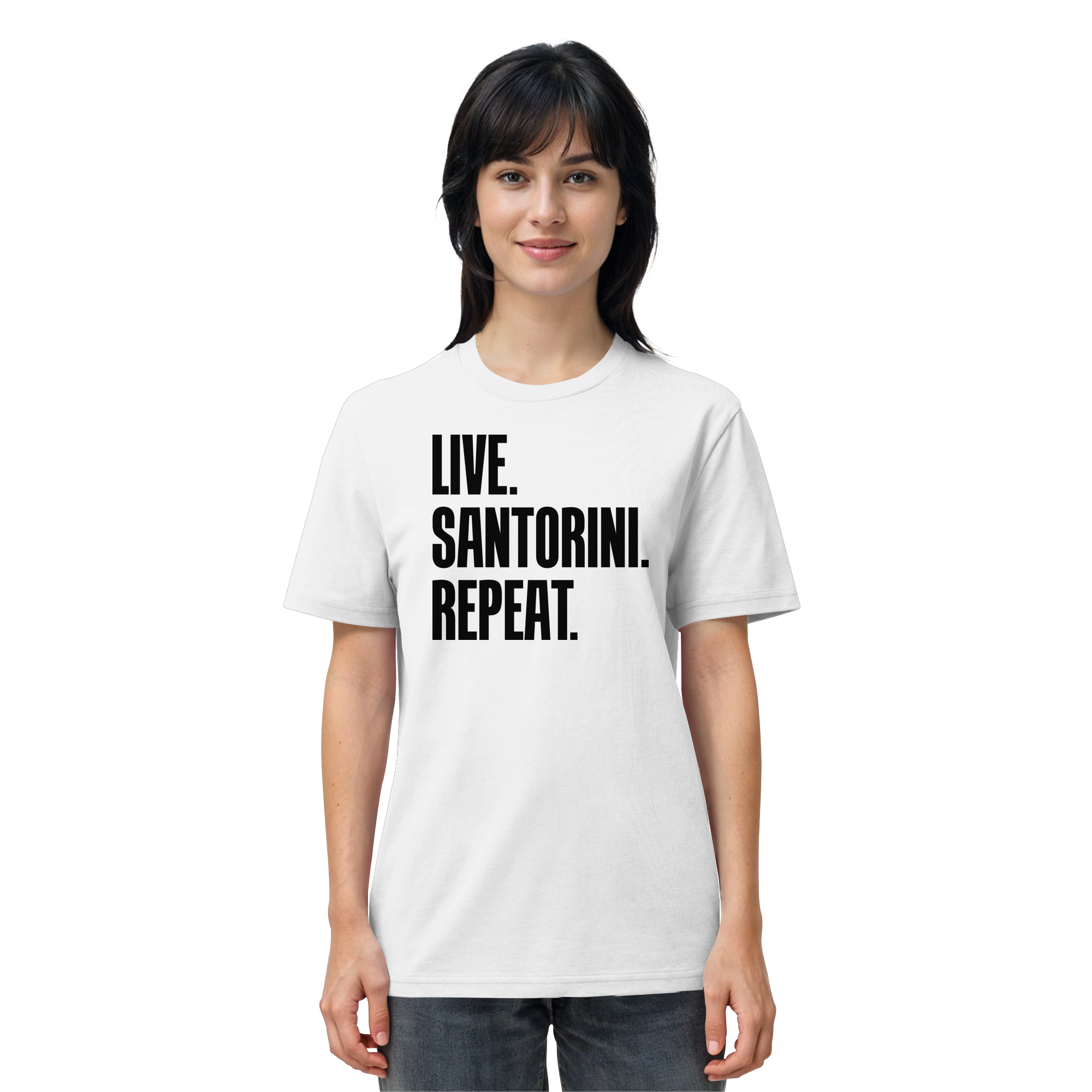 LIVE. SANTORINI. REPEAT. - Organic Shirt