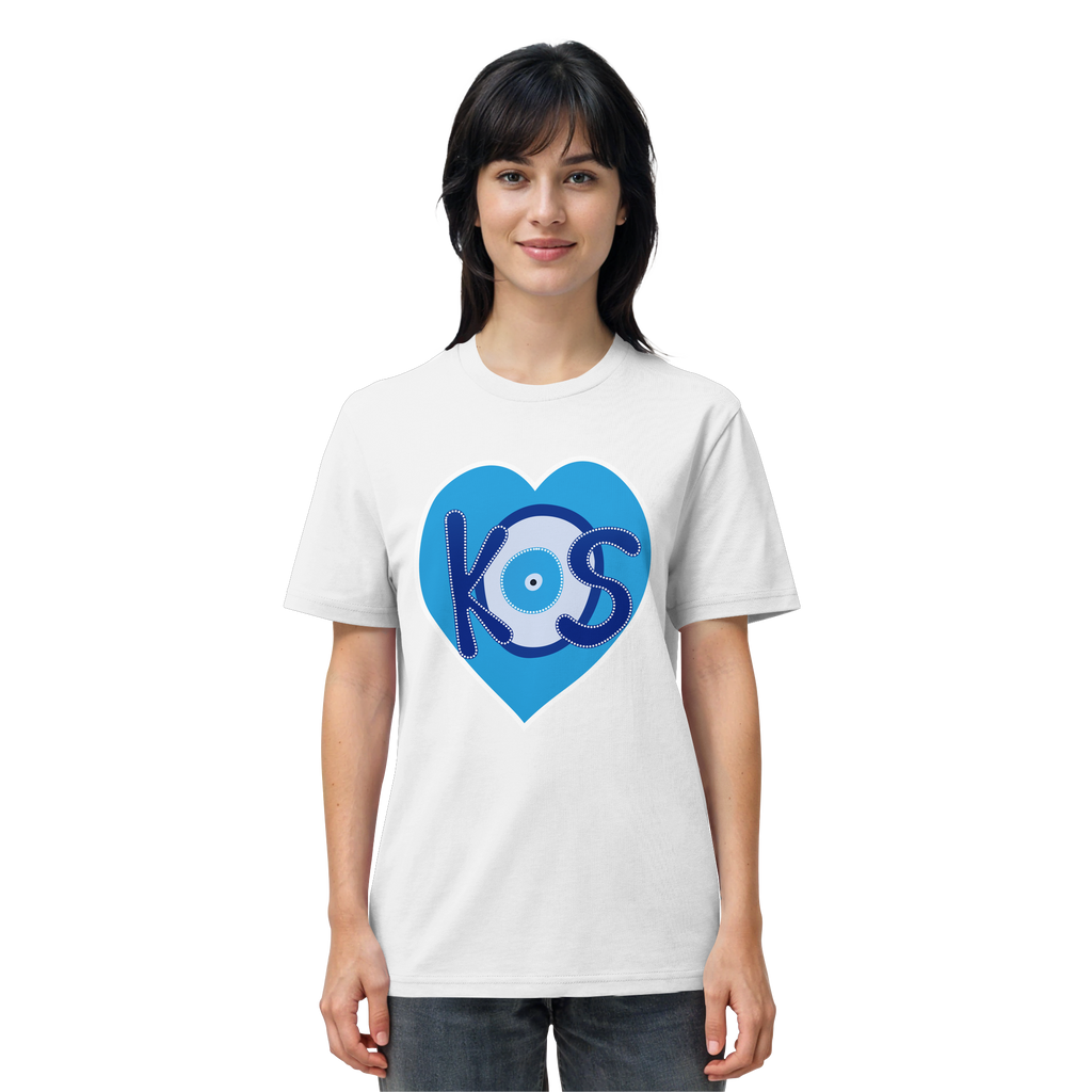 Kos - Blaues Herz - Organic Shirt