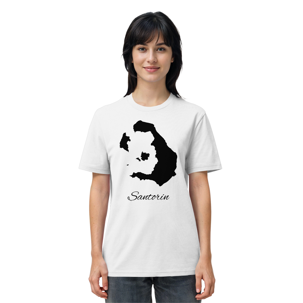 Santorin Silhouette Griechenland - Organic Shirt