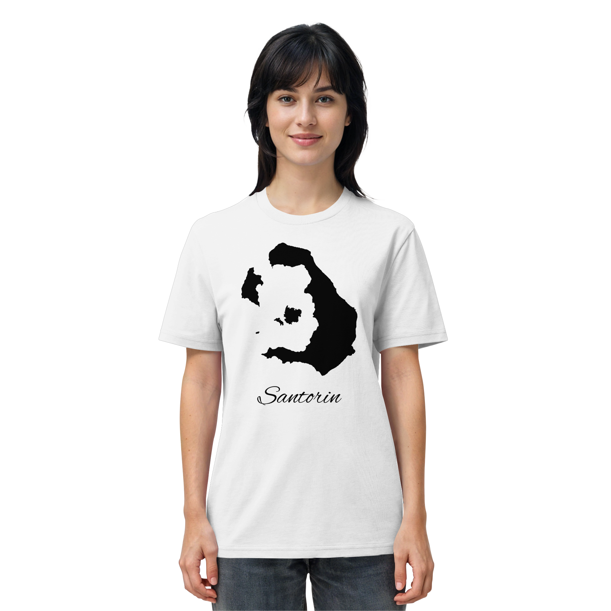 Santorin Silhouette Griechenland - Organic Shirt